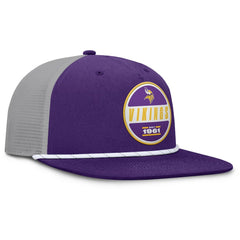 Minnesota Vikings Edge Rush Trucker Adjustable Hat Purple/Gray | Fanatics