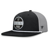 Las Vegas Raiders Edge Rush Trucker Adjustable Hat Black/Gray | Fanatics