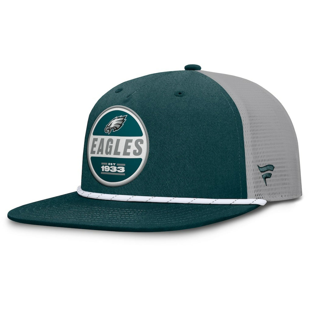 Philadelphia Eagles Edge Rush Trucker Adjustable Hat Midnight Green/Gray | Fanatics