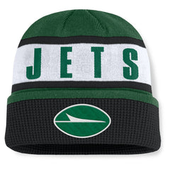 New York Jets Oskie Cuffed Knit Hat Green/Black | Fanatics
