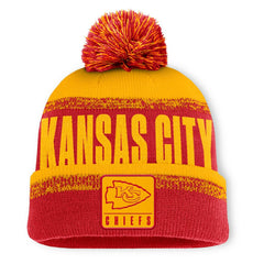Kansas City Chiefs Play Action Cuffed Knit Hat with Pom Red/Gold | Fanatics