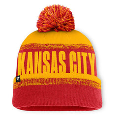 Kansas City Chiefs Play Action Cuffed Knit Hat with Pom Red/Gold | Fanatics