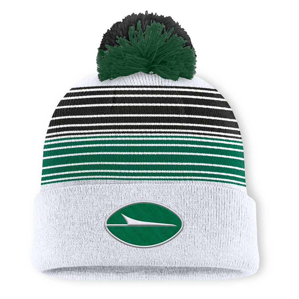 New York Jets Ghost Cuffed Knit Hat with Pom White | Fanatics