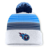 Tennessee Titans Ghost Cuffed Knit Hat with Pom White | Fanatics