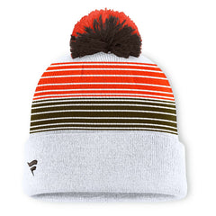 Cleveland Browns Ghost Cuffed Knit Hat with Pom White | Fanatics