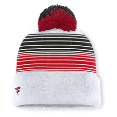 San Francisco 49ers Ghost Cuffed Knit Hat with Pom White | Fanatics