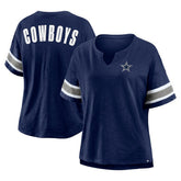 Dallas Cowboys Women's Redzone Curl Route T-Shirt Navy | Fanatics