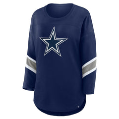 Dallas Cowboys Women's Redzone 3/4-Sleeve T-Shirt Navy | Fanatics