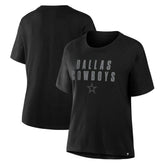 Dallas Cowboys Women's Blackout Kneel Down Legacy T-Shirt Black | Fanatics