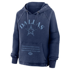 Dallas Cowboys Women's Oversized Raglan Gridiron Hoodie Navy | Fanatics