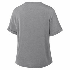 Dallas Cowboys Women's Pennant Wave Tribute Tri-Blend Boxy T-Shirt Heather Gray | Fanatics