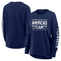 Dallas Cowboys Women's Hometown Legacy Long Sleeve T-Shirt Navy | Fanatics
