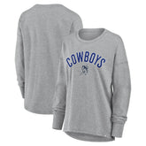 Dallas Cowboys Women's Hometown Legacy Long Sleeve T-Shirt Heather Gray | Fanatics