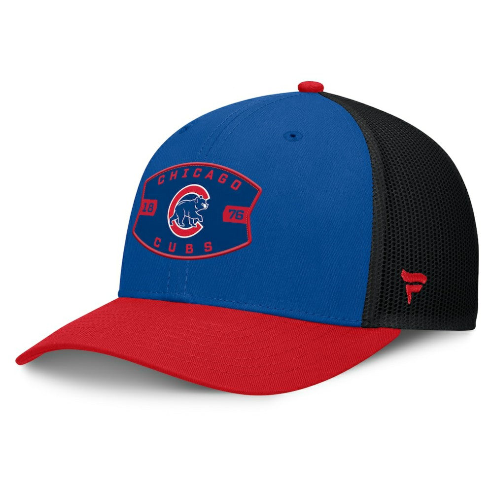 Chicago Cubs Fanatics Cutoff Adjustable Trucker Hat - MLB