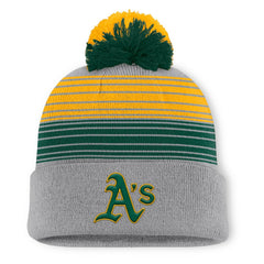 Athletics Fanatics Balk Cuffed Knit Hat with Pom - MLB