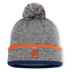 Detroit Tigers Fanatics Backstop Cuffed Knit Hat with Pom - MLB