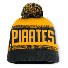 Pittsburgh Pirates Fanatics No-Doubter Cuffed Knit Hat with Pom - MLB