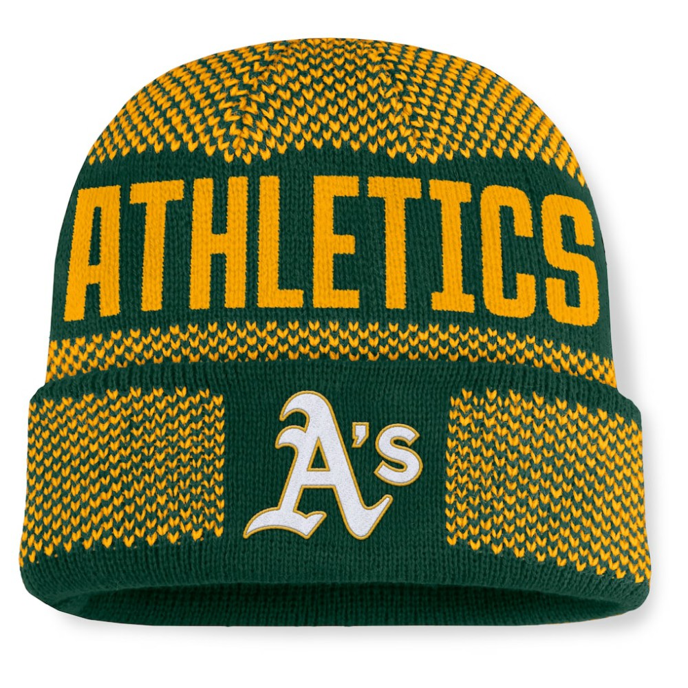 Athletics Fanatics Rotation Cuffed Knit Hat - MLB