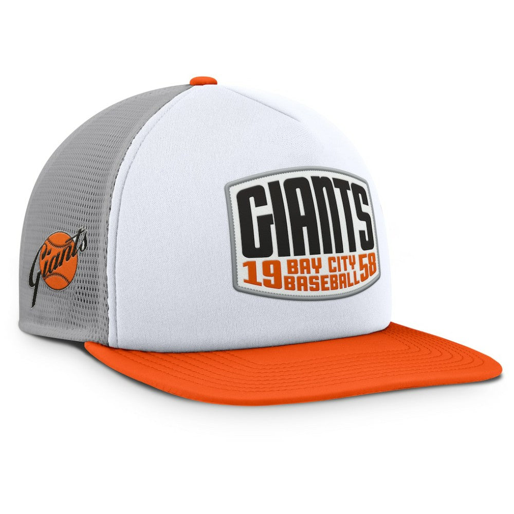 San Francisco Giants Fanatics Cranked Foam Front Patch Trucker Adjustable Hat - MLB