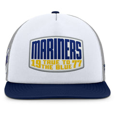 Seattle Mariners Fanatics Cranked Foam Front Patch Trucker Adjustable Hat - MLB