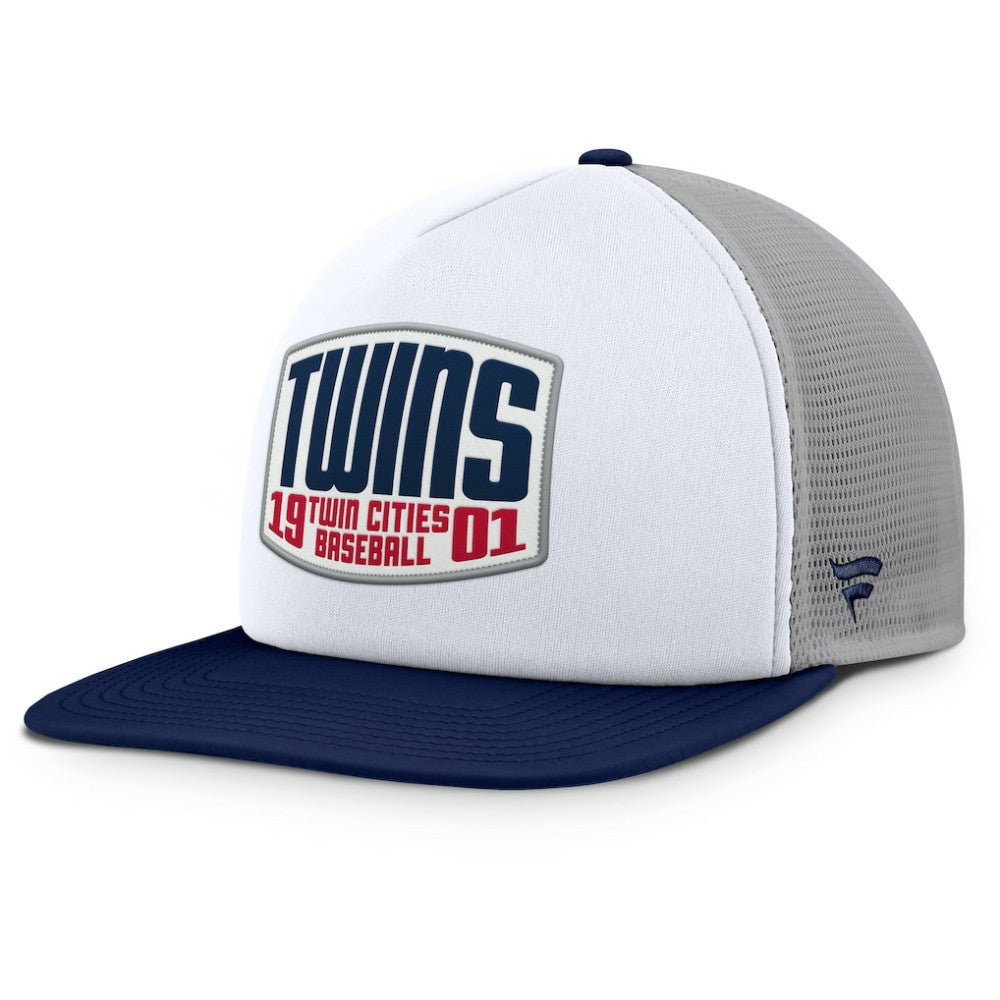 Minnesota Twins Fanatics Cranked Foam Front Patch Trucker Adjustable Hat - MLB