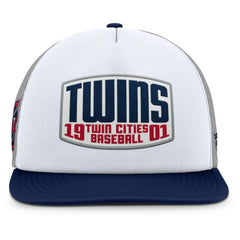 Minnesota Twins Fanatics Cranked Foam Front Patch Trucker Adjustable Hat - MLB