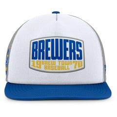 Milwaukee Brewers Fanatics Cranked Foam Front Patch Trucker Adjustable Hat - MLB