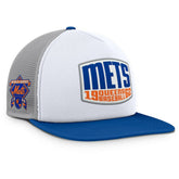 New York Mets Fanatics Cranked Foam Front Patch Trucker Adjustable Hat - MLB
