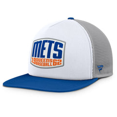 New York Mets Fanatics Cranked Foam Front Patch Trucker Adjustable Hat - MLB