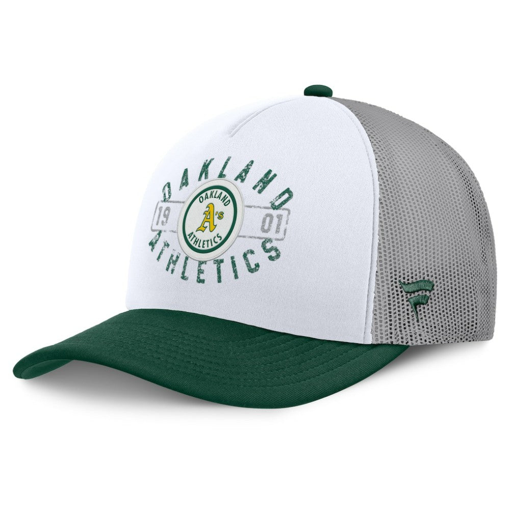 Athletics Fanatics Designated A-Frame Foam Front Trucker Adjustable Hat - MLB