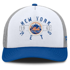 New York Mets Fanatics Designated A-Frame Foam Front Trucker Adjustable Hat - MLB