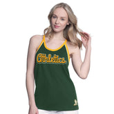 Athletics G-III 4Her by Carl Banks Women's Curveball Racerback Tank Top - MLB