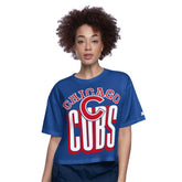 Chicago Cubs Starter Women's Play the Ball Boxy Cropped T-Shirt - MLB