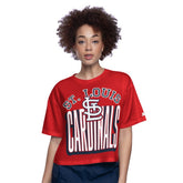 St. Louis Cardinals Starter Women's Play the Ball Boxy Cropped T-Shirt - MLB