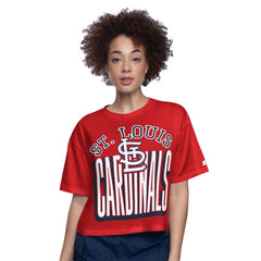St. Louis Cardinals Starter Women's Play the Ball Boxy Cropped T-Shirt - MLB