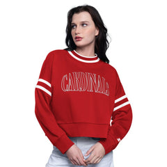 St. Louis Cardinals Starter Women's Power Play Cropped Pullover Sweatshirt - MLB