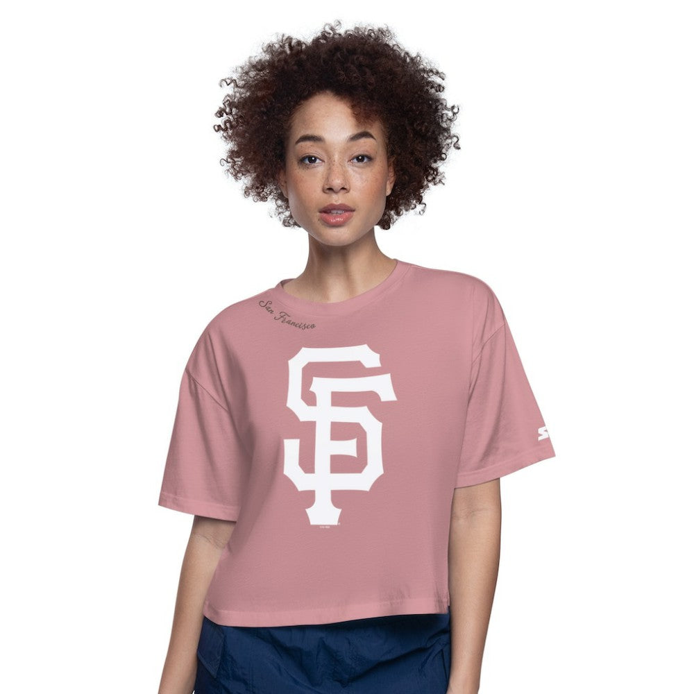 San Francisco Giants Starter Women's Play the Ball Boxy Cropped T-Shirt - MLB