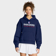 New York Rangers Fanatics Women's Authentic Pro Primary Pullover Hoodie - Navy - NHL