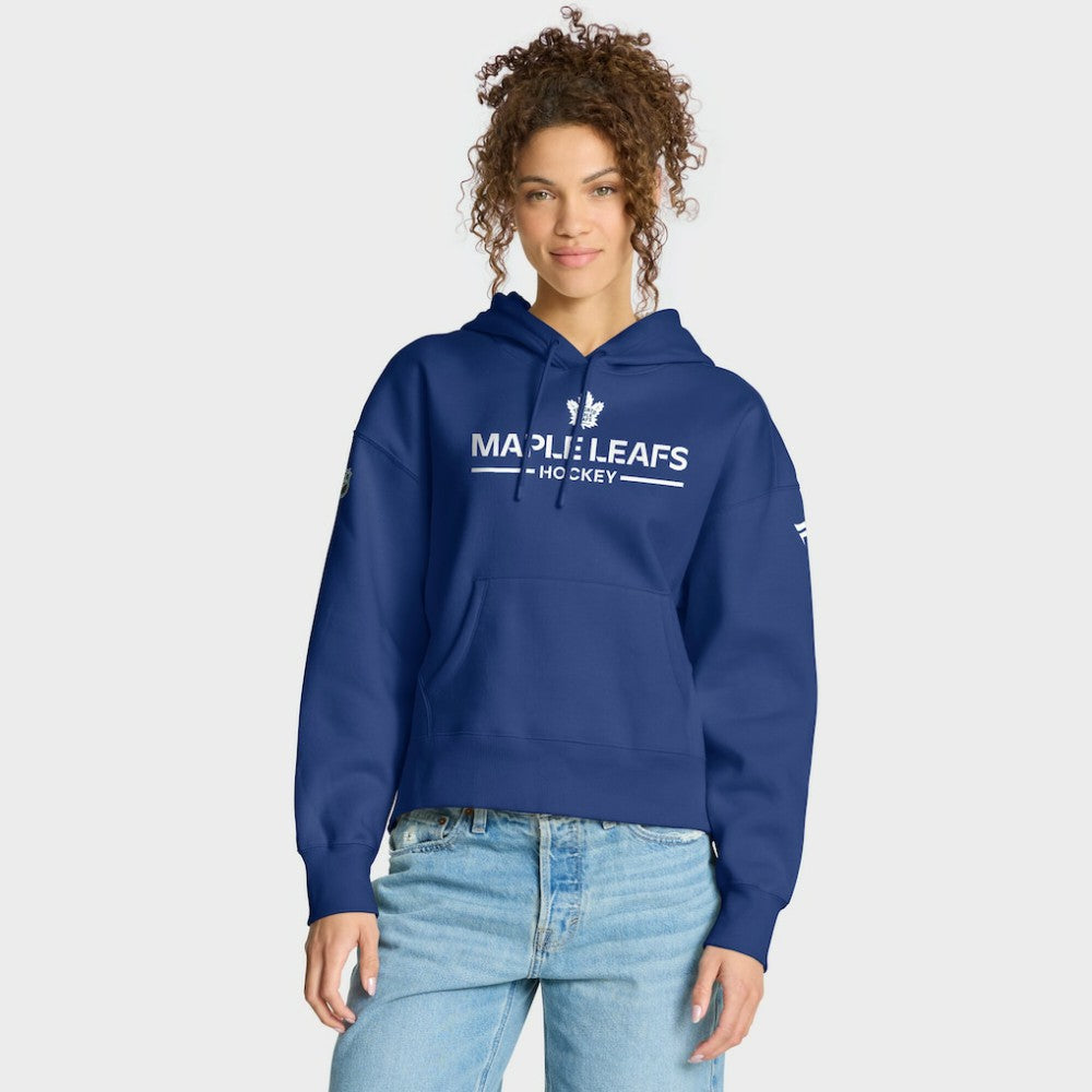 Toronto Maple Leafs Fanatics Women's Authentic Pro Primary Pullover Hoodie - Blue - NHL