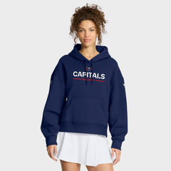 Washington Capitals Fanatics Women's Authentic Pro Primary Pullover Hoodie - Navy - NHL