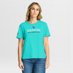 Seattle Kraken Fanatics Women's Authentic Pro Primary T-Shirt - Ice Blue - NHL