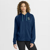 Seattle Kraken Fanatics Women's Authentic Pro Rink Raglan Full-Zip Hoodie - Deep Sea Blue - NHL