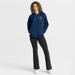 Seattle Kraken Fanatics Women's Authentic Pro Rink Raglan Full-Zip Hoodie - Deep Sea Blue - NHL
