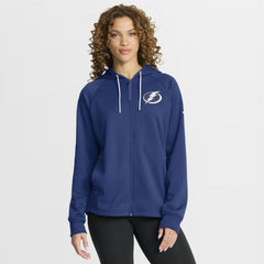 Tampa Bay Lightning Fanatics Women's Authentic Pro Rink Raglan Full-Zip Hoodie - Blue - NHL