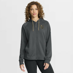 Vegas Golden Knights Fanatics Women's Authentic Pro Rink Raglan Full-Zip Hoodie - Black - NHL