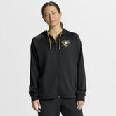 Pittsburgh Penguins Fanatics Women's Authentic Pro Rink Raglan Full-Zip Hoodie - Black - NHL