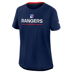 New York Rangers Fanatics Women's Authentic Pro Rink Tech T-Shirt - Navy - NHL