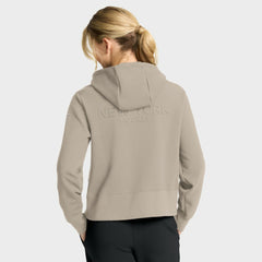New York Rangers Fanatics Women's Authentic Pro Road Tri-Blend Quarter-Zip Hoodie - Tan - NHL