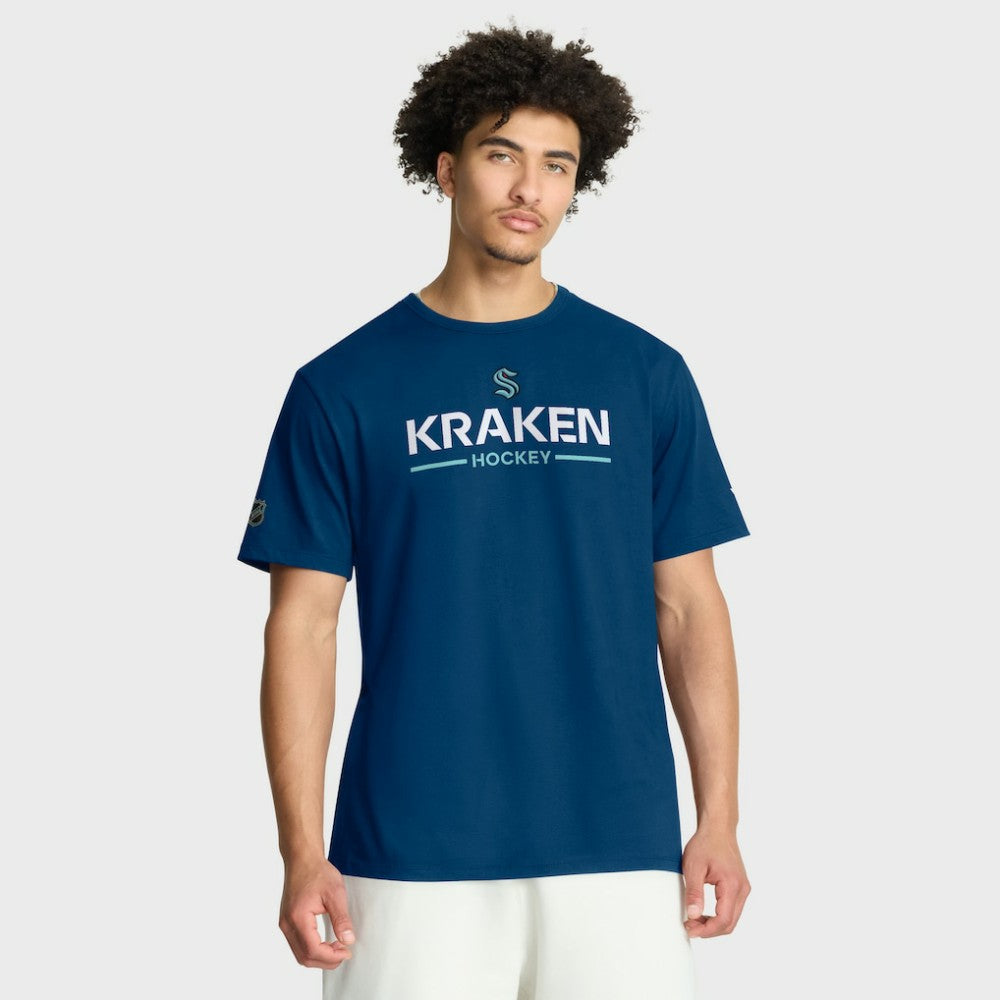 Seattle Kraken Fanatics Authentic Pro Primary T-Shirt - Deep Sea Blue - NHL