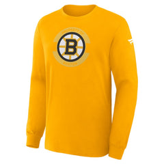 Boston Bruins Fanatics Authentic Pro Property Of Practice Long Sleeve T-Shirt - Gold - NHL